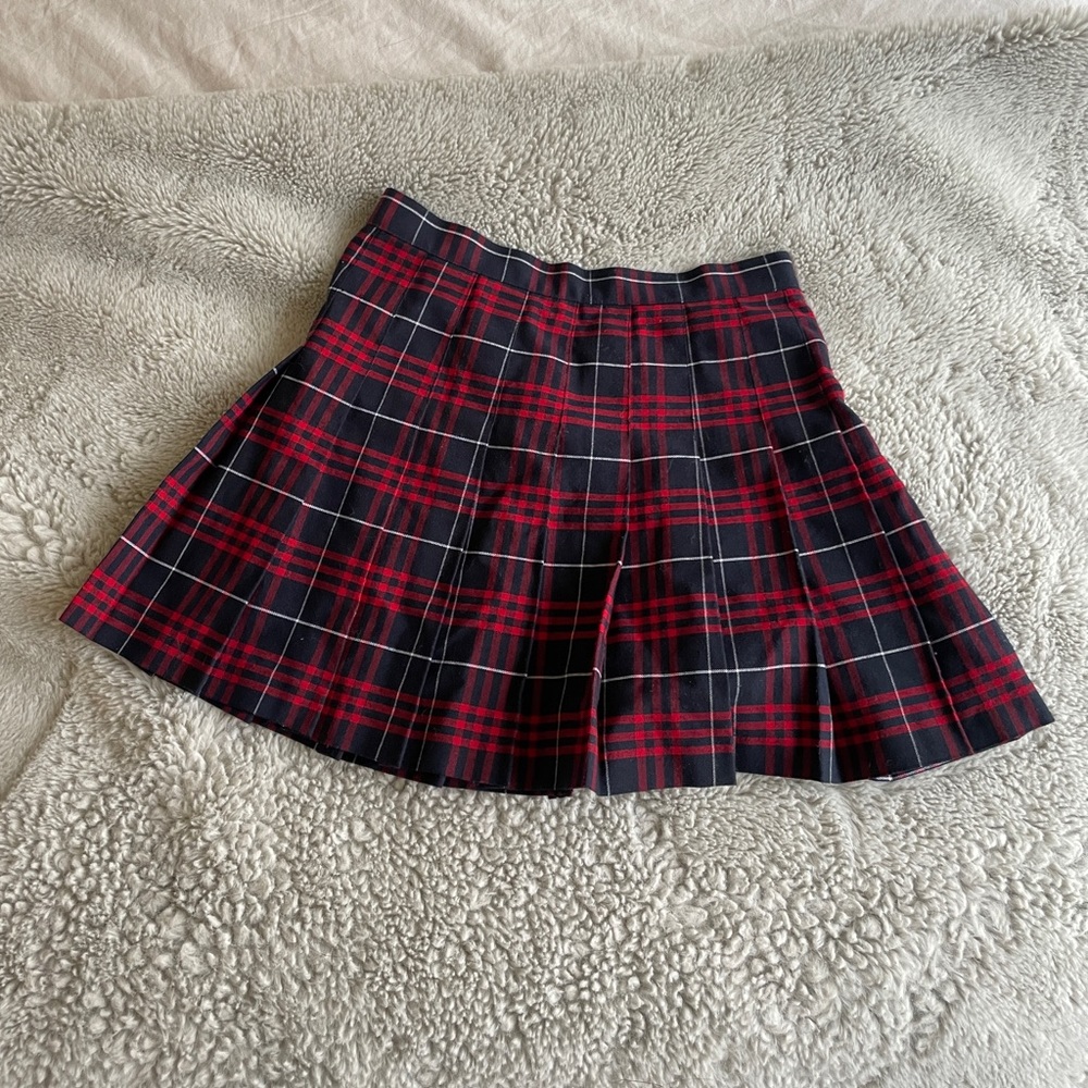 American Apparel Plaid Pleated Skirt - Sz M